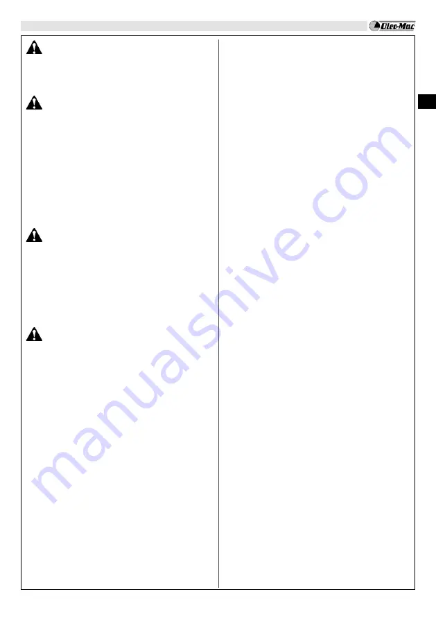 EMAK Oleo-Mac BC 241 D Operators Instruction Book Download Page 40