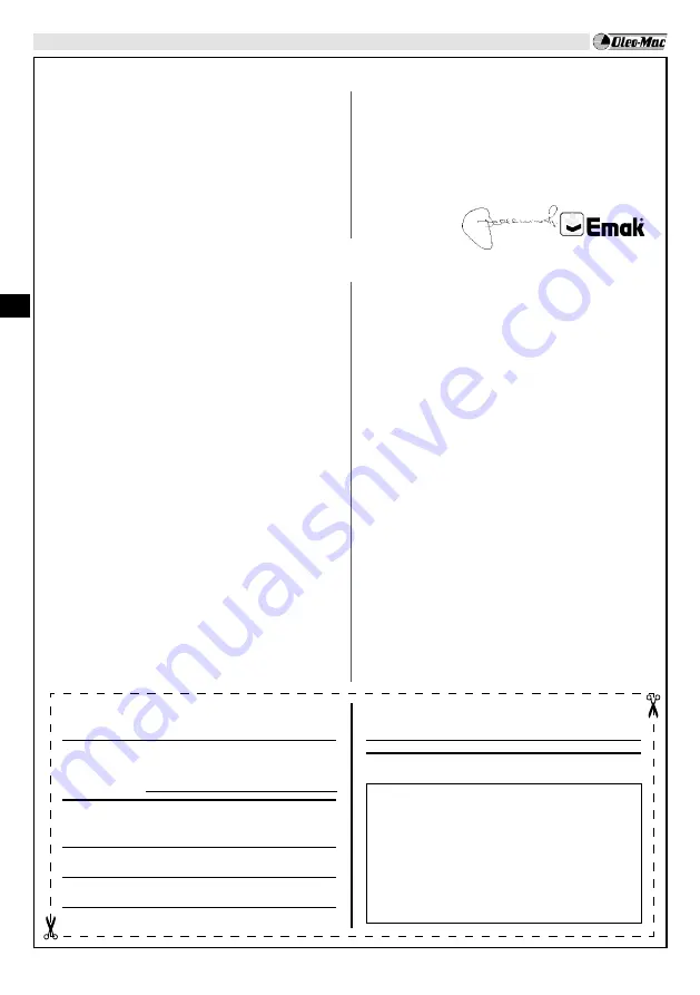 EMAK Oleo-Mac BC 241 D Operators Instruction Book Download Page 81