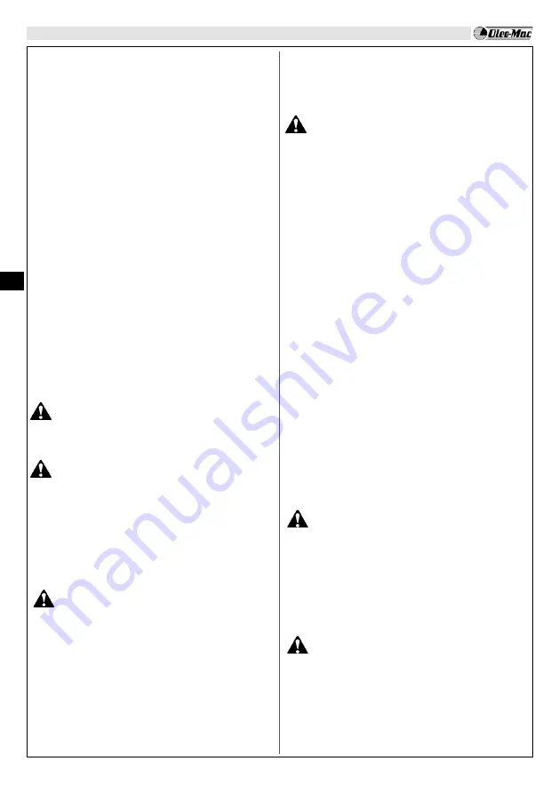 EMAK Oleo-Mac BC 241 D Operators Instruction Book Download Page 87