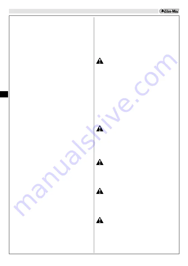 EMAK Oleo-Mac BC 241 D Operators Instruction Book Download Page 91