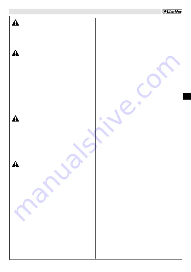 EMAK Oleo-Mac BC 241 D Operators Instruction Book Download Page 92