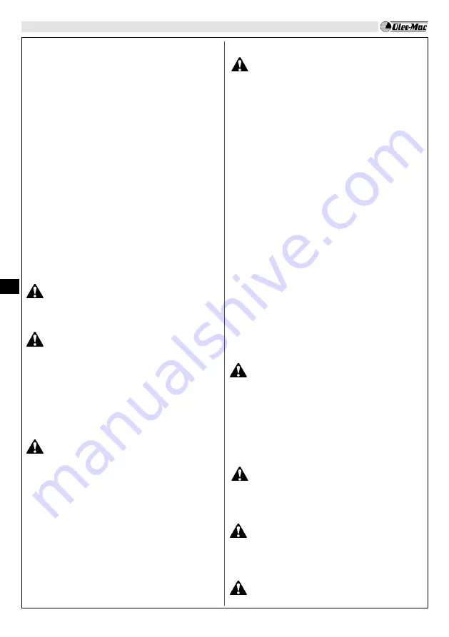 EMAK Oleo-Mac BC 241 D Operators Instruction Book Download Page 113