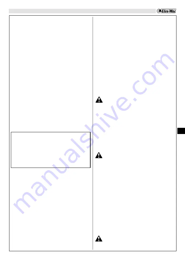 EMAK Oleo-Mac BC 241 D Operators Instruction Book Download Page 122