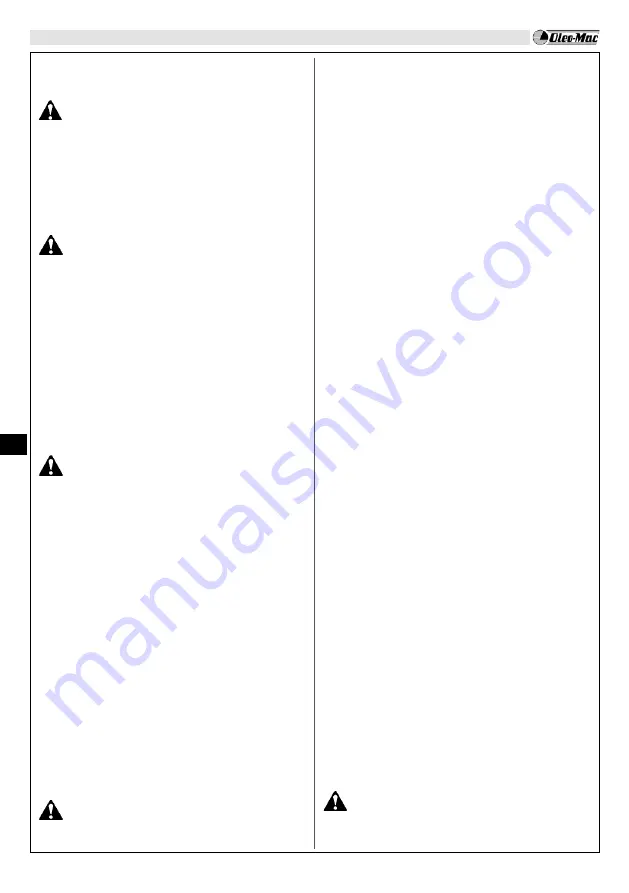 EMAK Oleo-Mac BC 241 D Operators Instruction Book Download Page 127