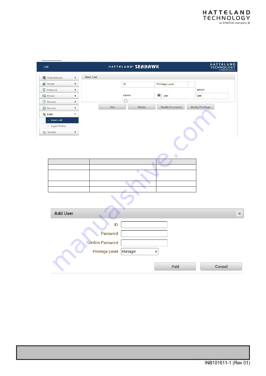 EMBRON HATTELAND TECHNOLOGY SeaHawk HT FBVF A-X1 Series User Manual Download Page 51