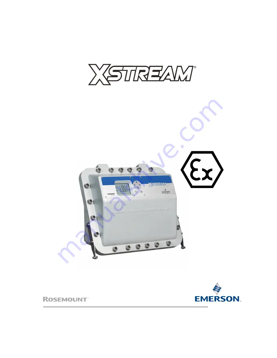 Emerson Research X-STREAM Series Instruction Manual Addendum Download Page 1