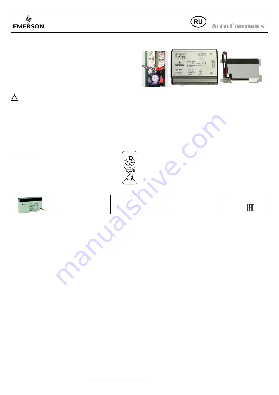 Emerson Alco Controls EC3 Series Operating Instructions Download Page 5