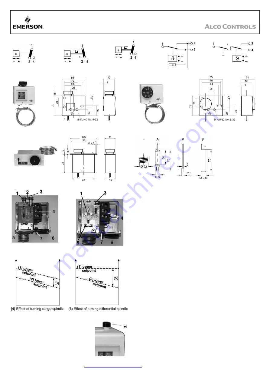 Emerson Alco Controls TS1 Series Operating Instructions Manual Download Page 6