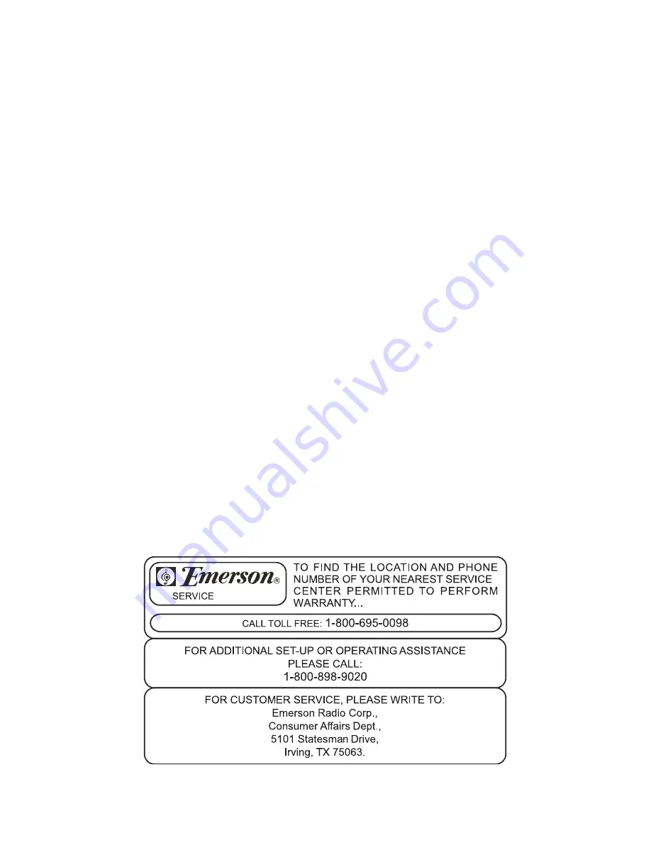 Emerson Barbie Bloombox BAR201 Owner'S Manual Download Page 20