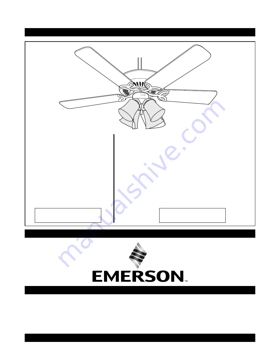 Emerson BUILDER PLUS CF710AB01 Скачать руководство пользователя страница 1