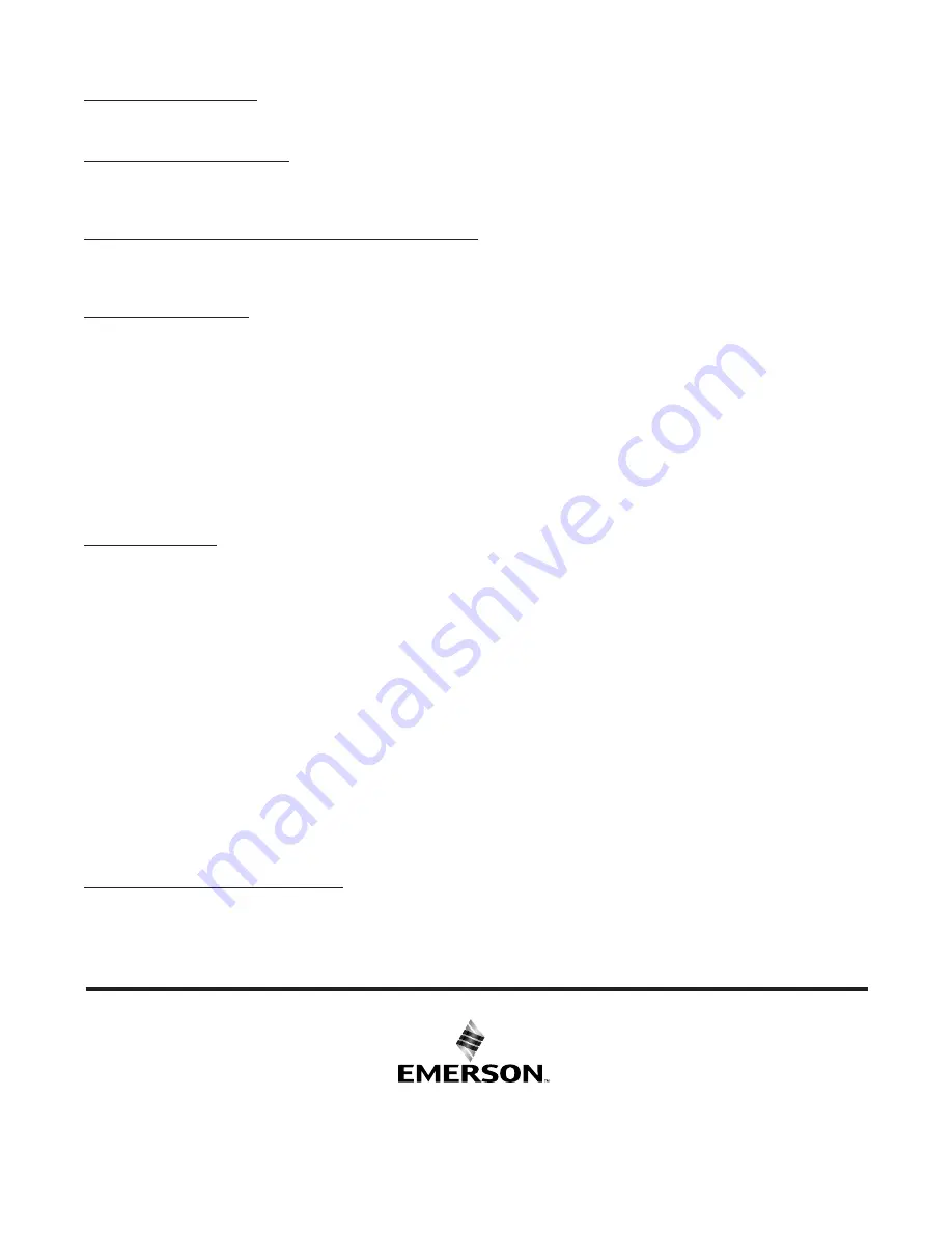 Emerson CFSCK Series Instructions Manual Download Page 8