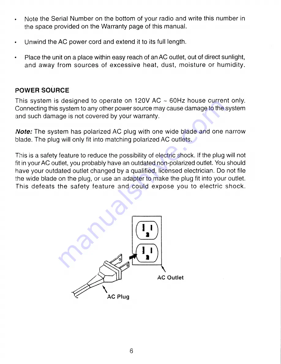 Emerson CKD1612 Owner'S Manual Download Page 8