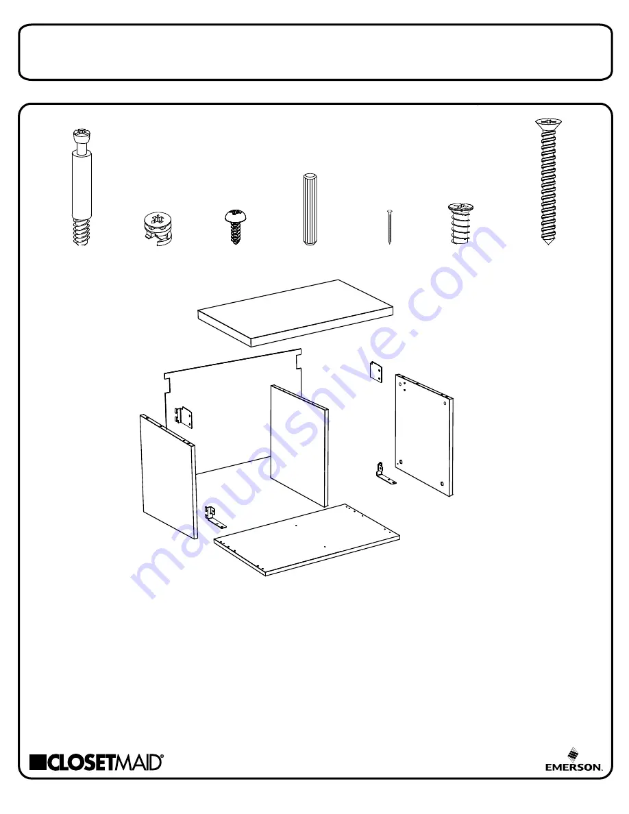 Emerson Closetmaid 33153 Assembly Manual Download Page 2