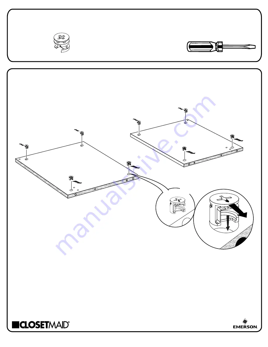 Emerson Closetmaid 33153 Assembly Manual Download Page 5