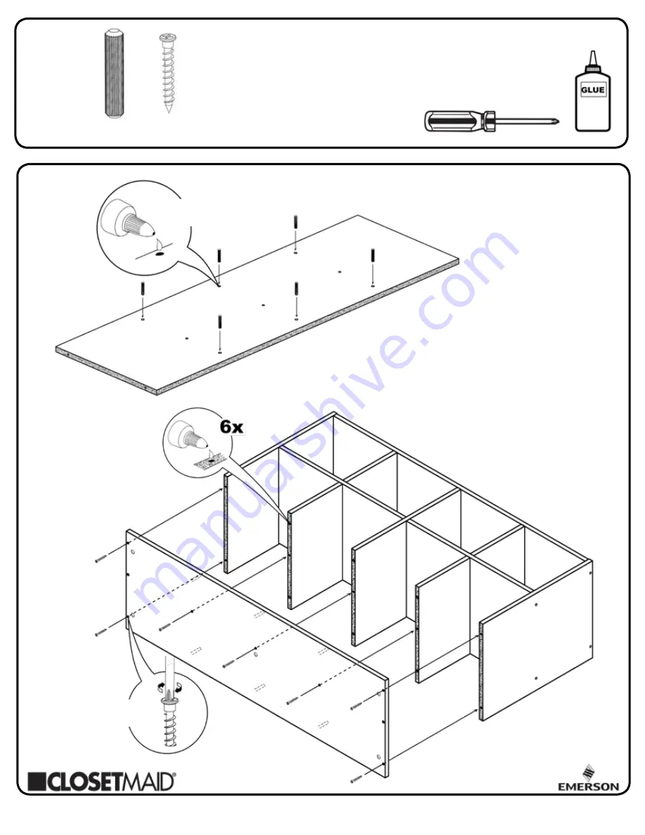 Emerson ClosetMaid 5061 Скачать руководство пользователя страница 10