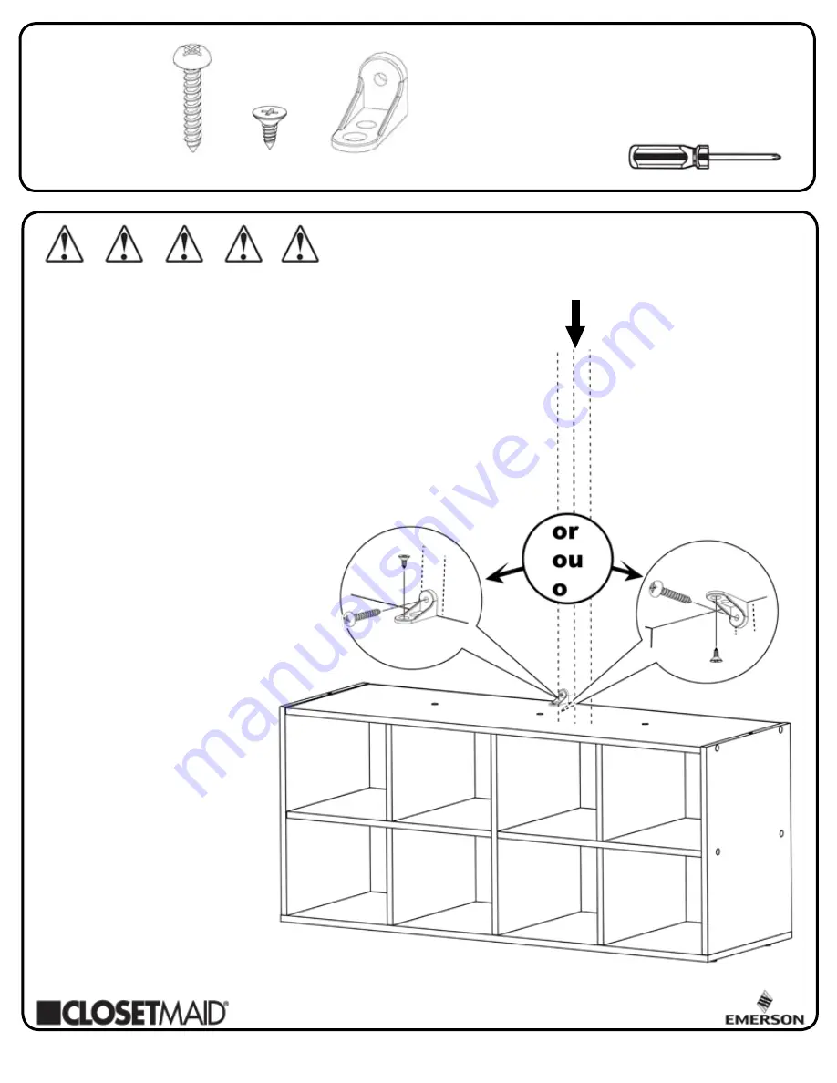 Emerson ClosetMaid 5061 Manual Download Page 14