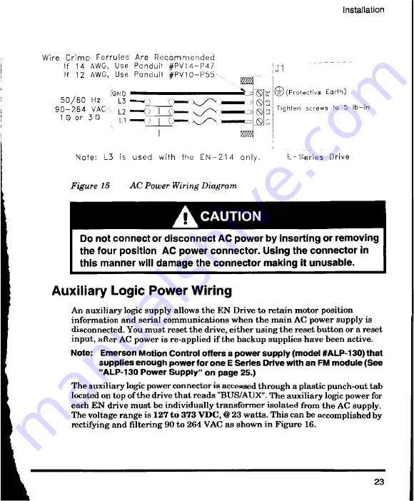 Emerson Control Techniques EN-204 Скачать руководство пользователя страница 35