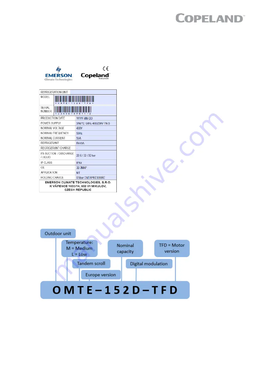 Emerson Copeland OLE-49 Скачать руководство пользователя страница 10