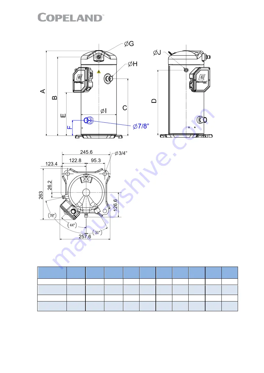 Emerson Copeland YF05K1E Application Manuallines Download Page 11