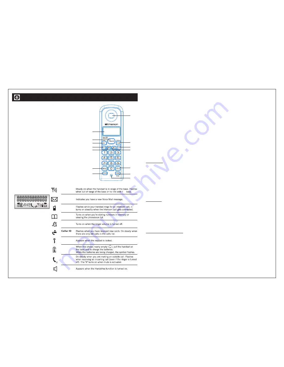 Emerson DECT 6.0 EM6113 Скачать руководство пользователя страница 6