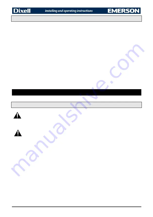 Emerson Dixell GDI41 Installing And Operating Instructions Download Page 6