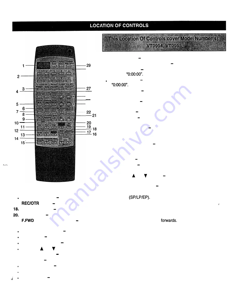 Emerson EUR95 Owner'S Manual Download Page 13