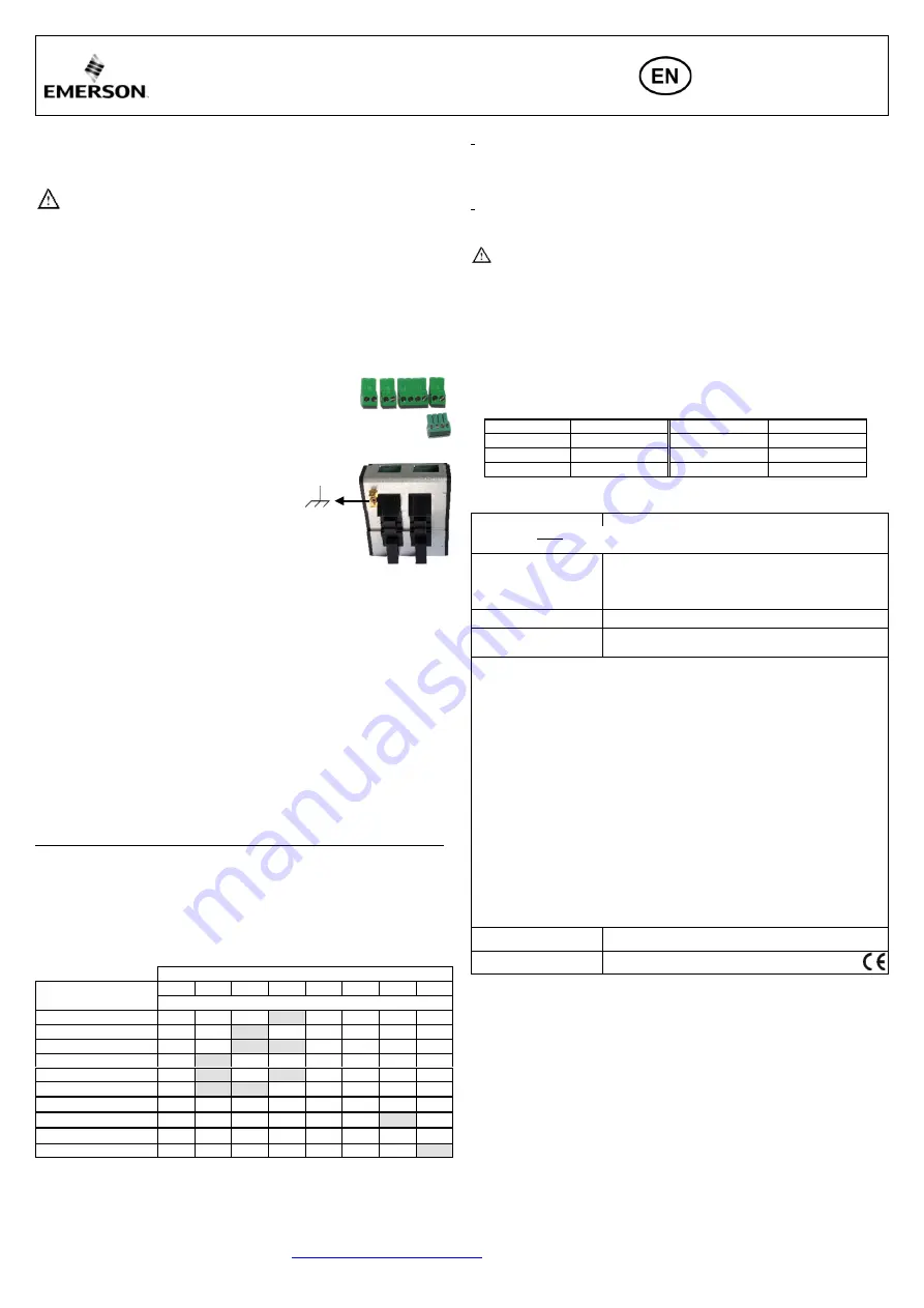 Emerson EXD-U02 Operating Instructions Manual Download Page 1