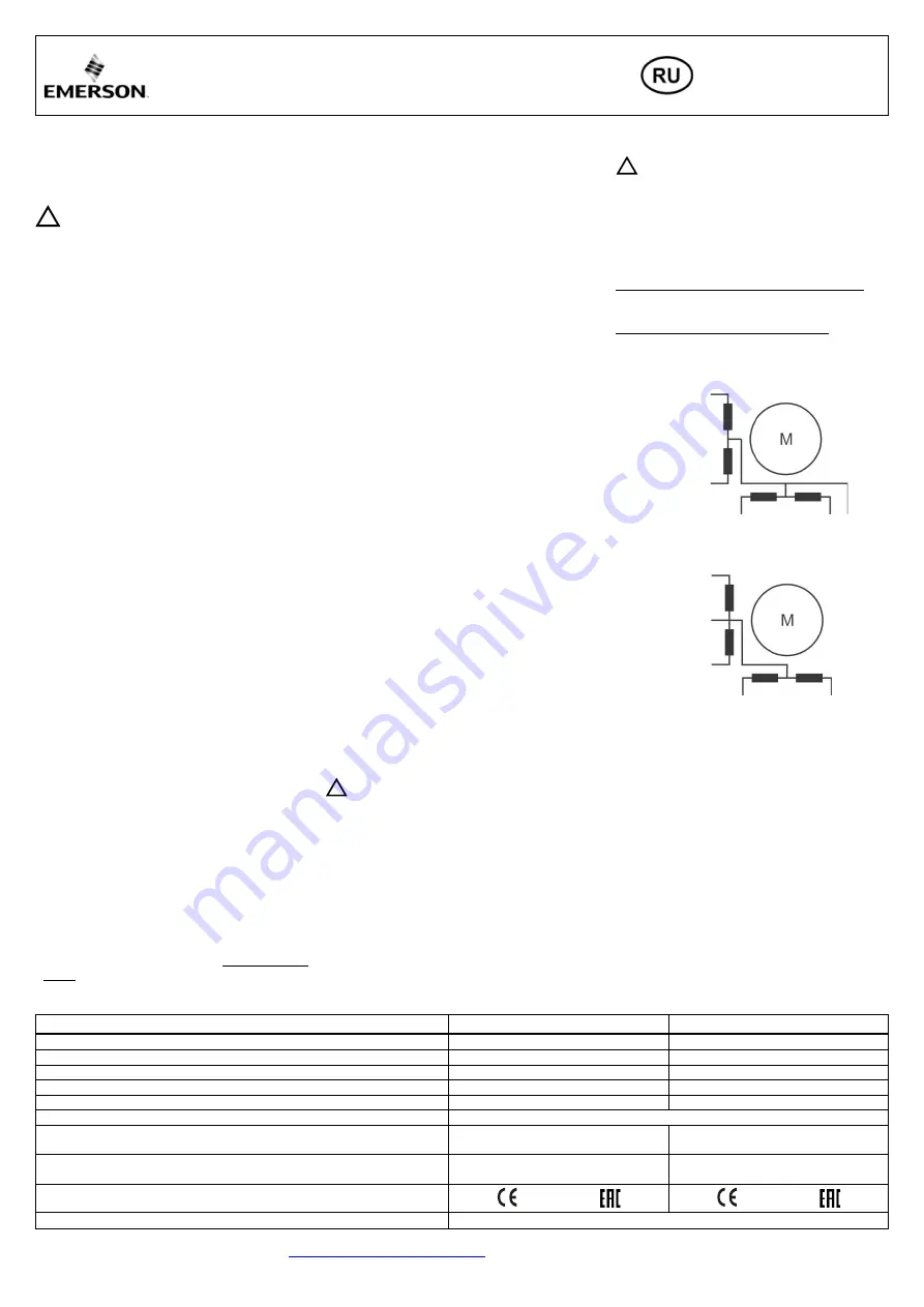 Emerson EXL Operating Instruction Download Page 6