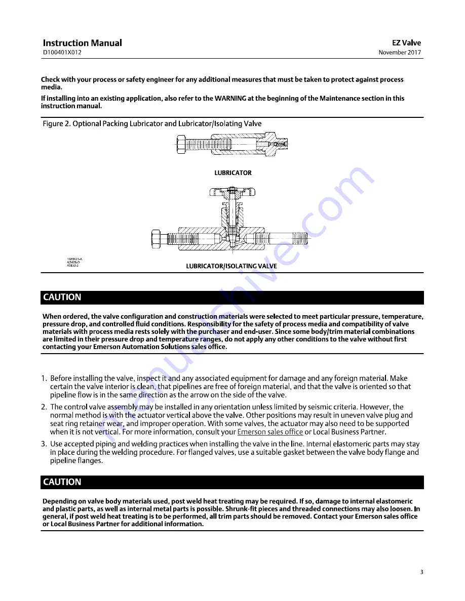 Emerson Fisher EZ easy-e Instruction Manual Download Page 3