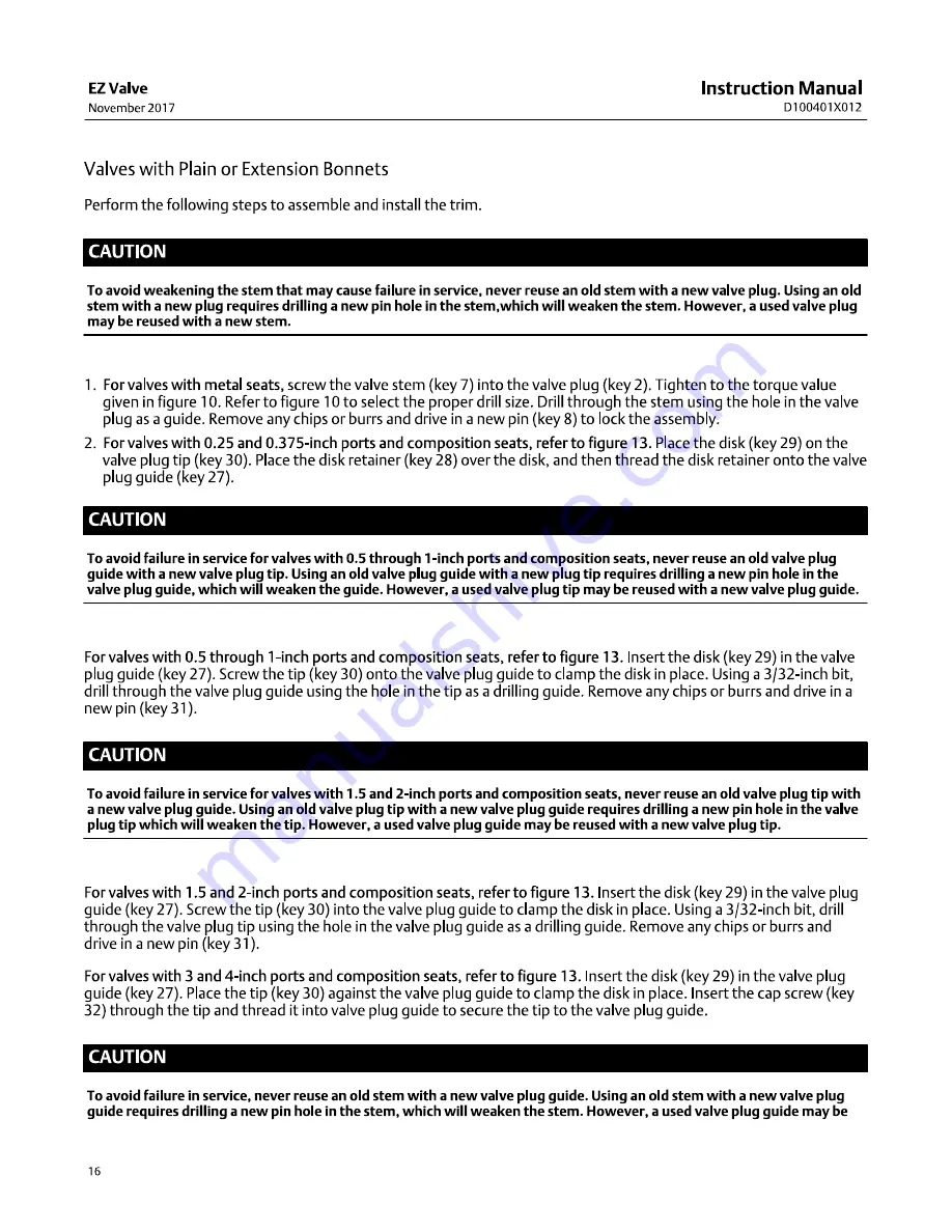 Emerson Fisher EZ easy-e Instruction Manual Download Page 16