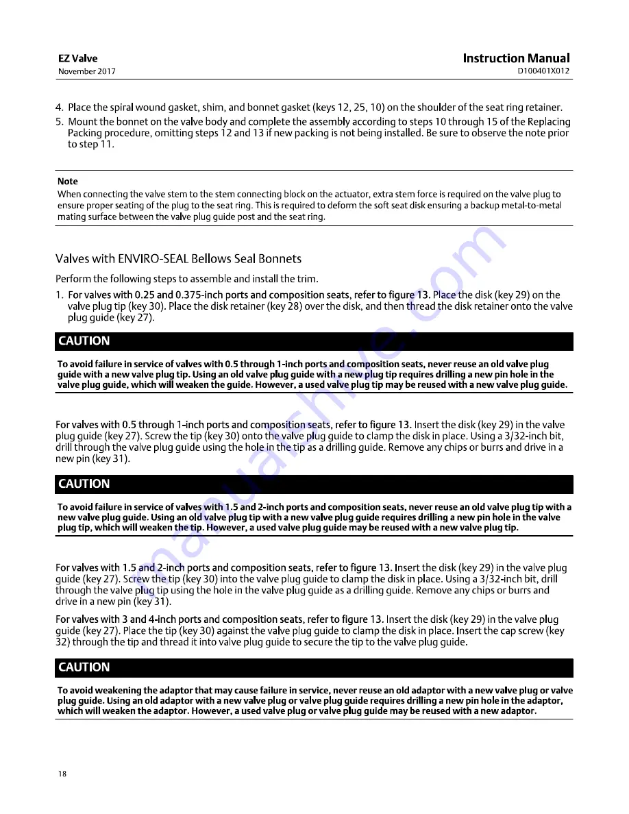 Emerson Fisher EZ easy-e Instruction Manual Download Page 18