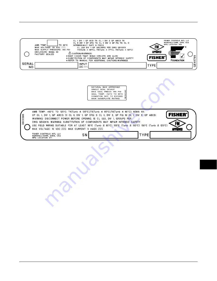 Emerson Fisher FIELDVUE DVC6000f Instruction Manual Download Page 315