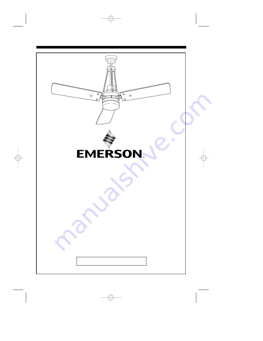 Emerson HIGHPOINTE CF205BS00 Скачать руководство пользователя страница 1