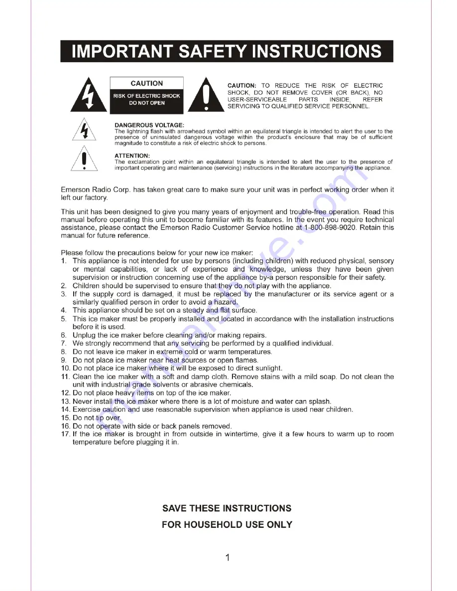 Emerson IM93B Owner'S Manual Download Page 2