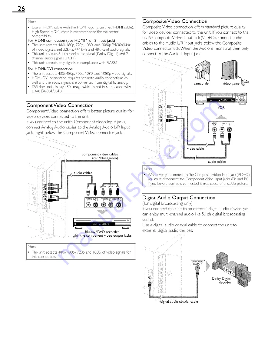 Emerson LC320EM2F Owner'S Manual Download Page 26