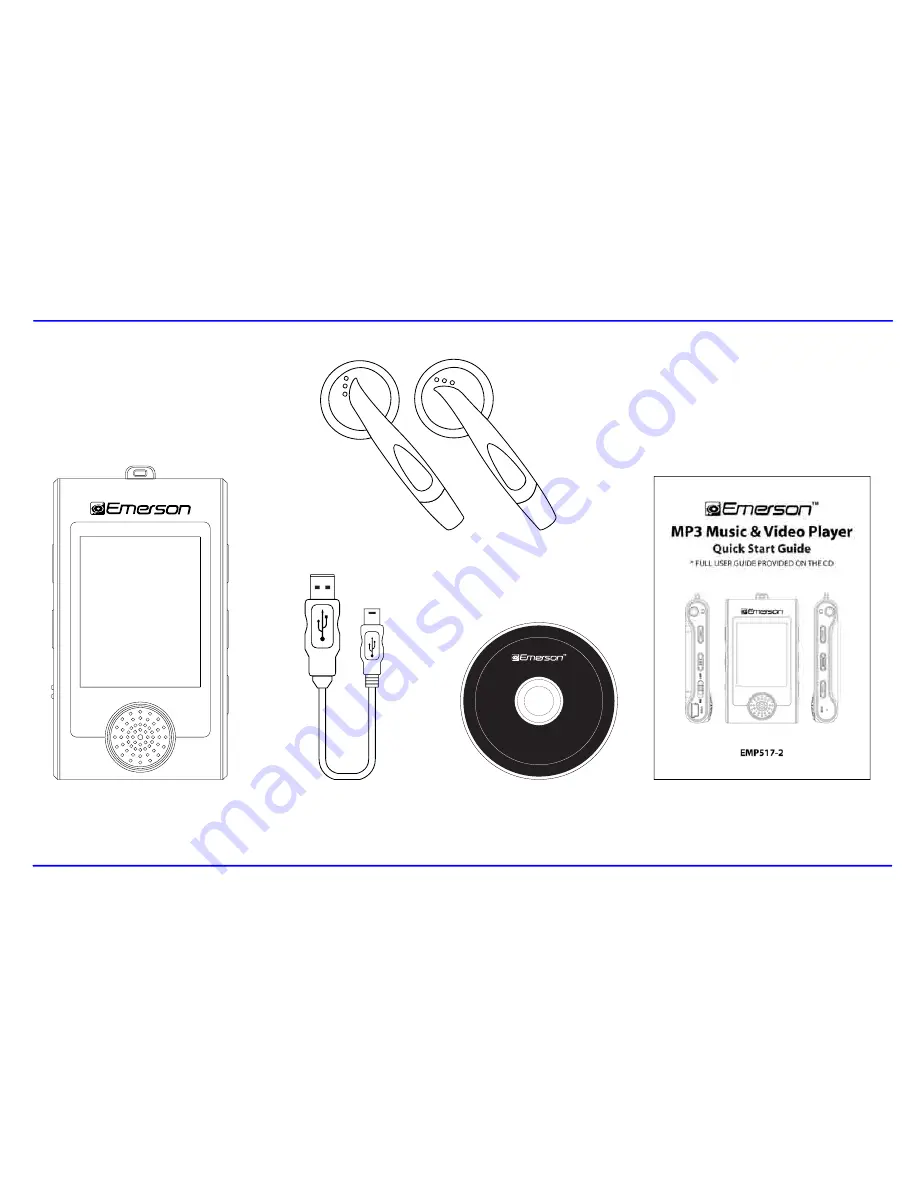 Emerson MP3 MUSIC & VIDEO PLAYER EMP517-2 Скачать руководство пользователя страница 4