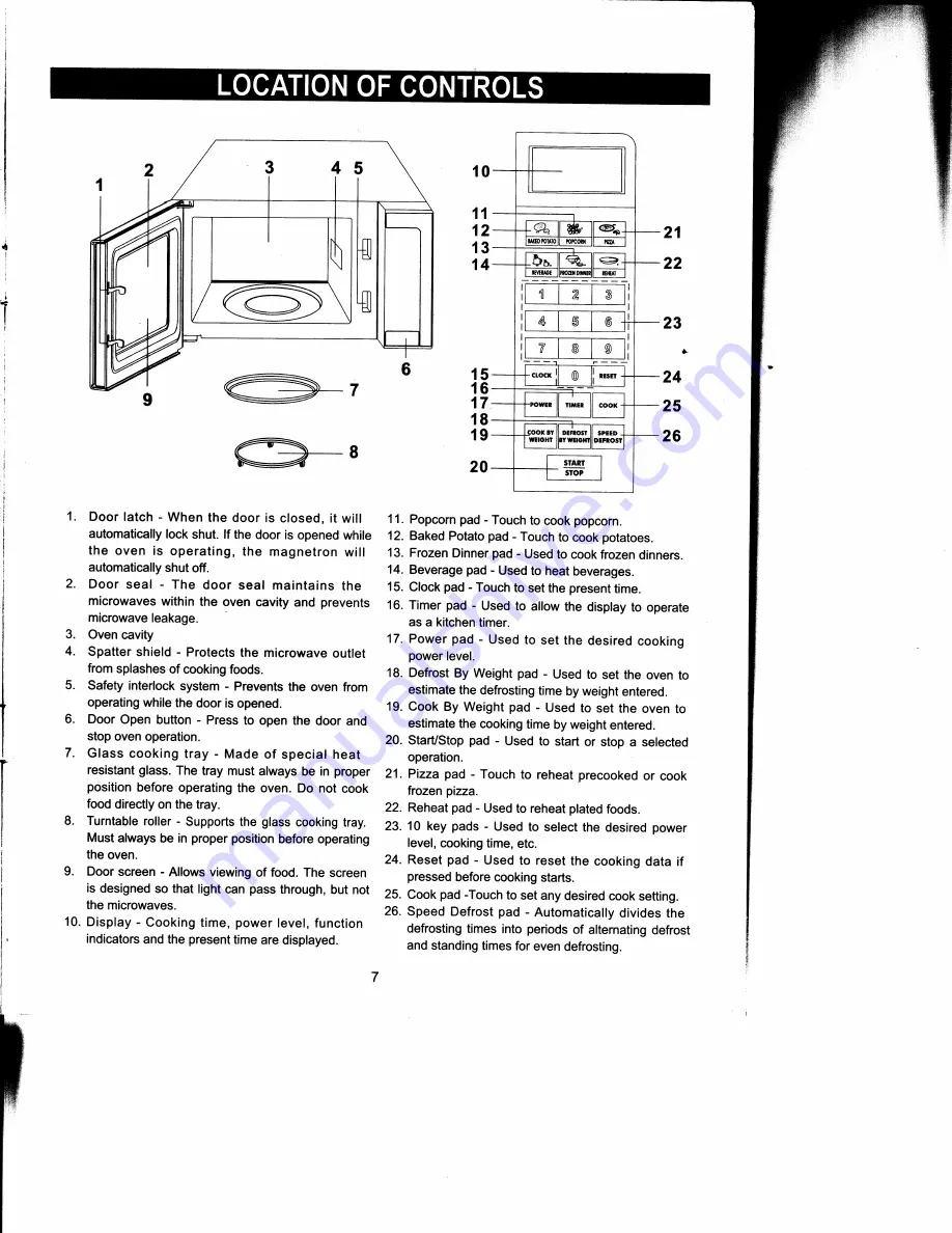 Emerson MW8119S8 Owner'S Manual Download Page 8