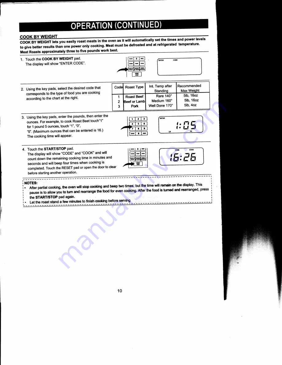 Emerson MW8119S8 Owner'S Manual Download Page 11