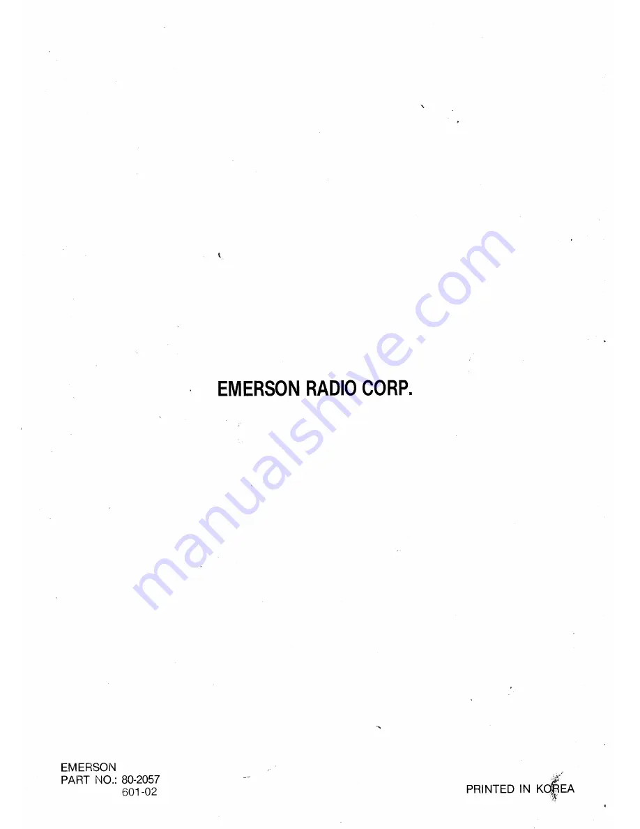 Emerson MW8985D Owner'S Manual Download Page 54