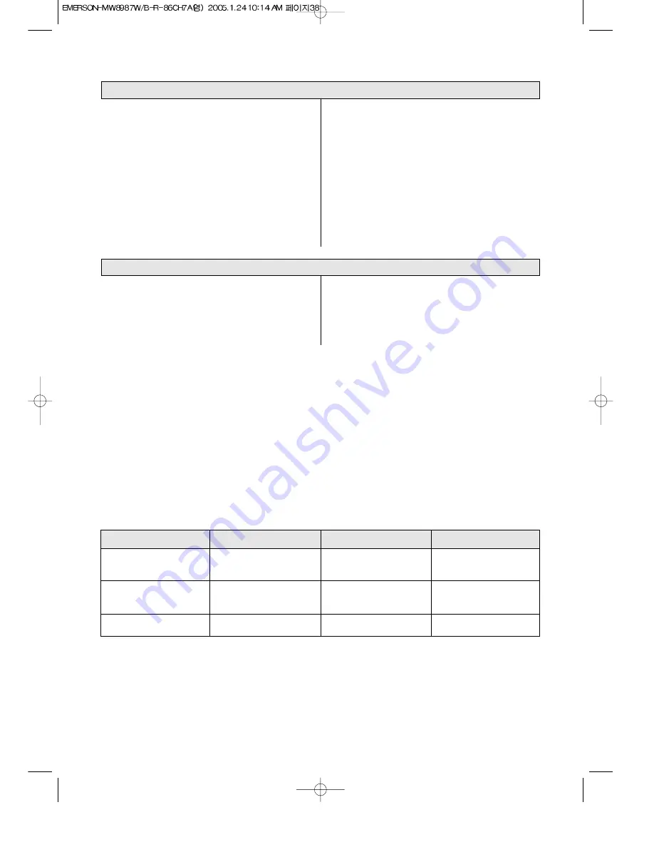 Emerson MW8987B Owner'S Manual And Cooking Manual Download Page 39