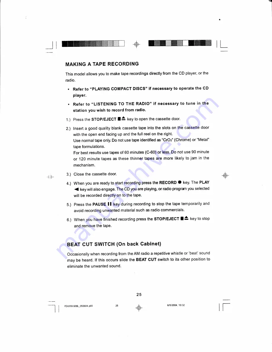 Emerson PD6559BL Owner'S Manual Download Page 26