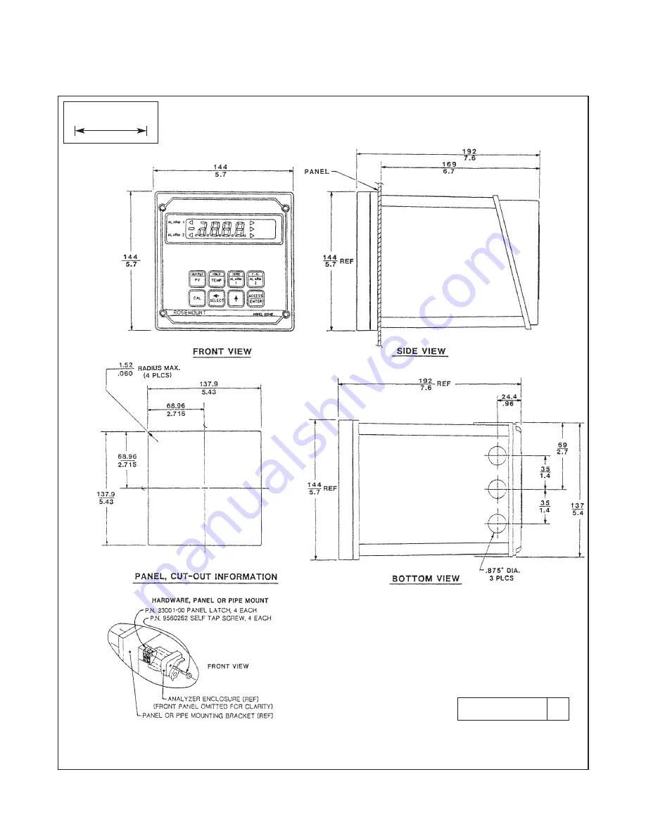 Emerson Rosemount 1054B Instruction Manual Download Page 12