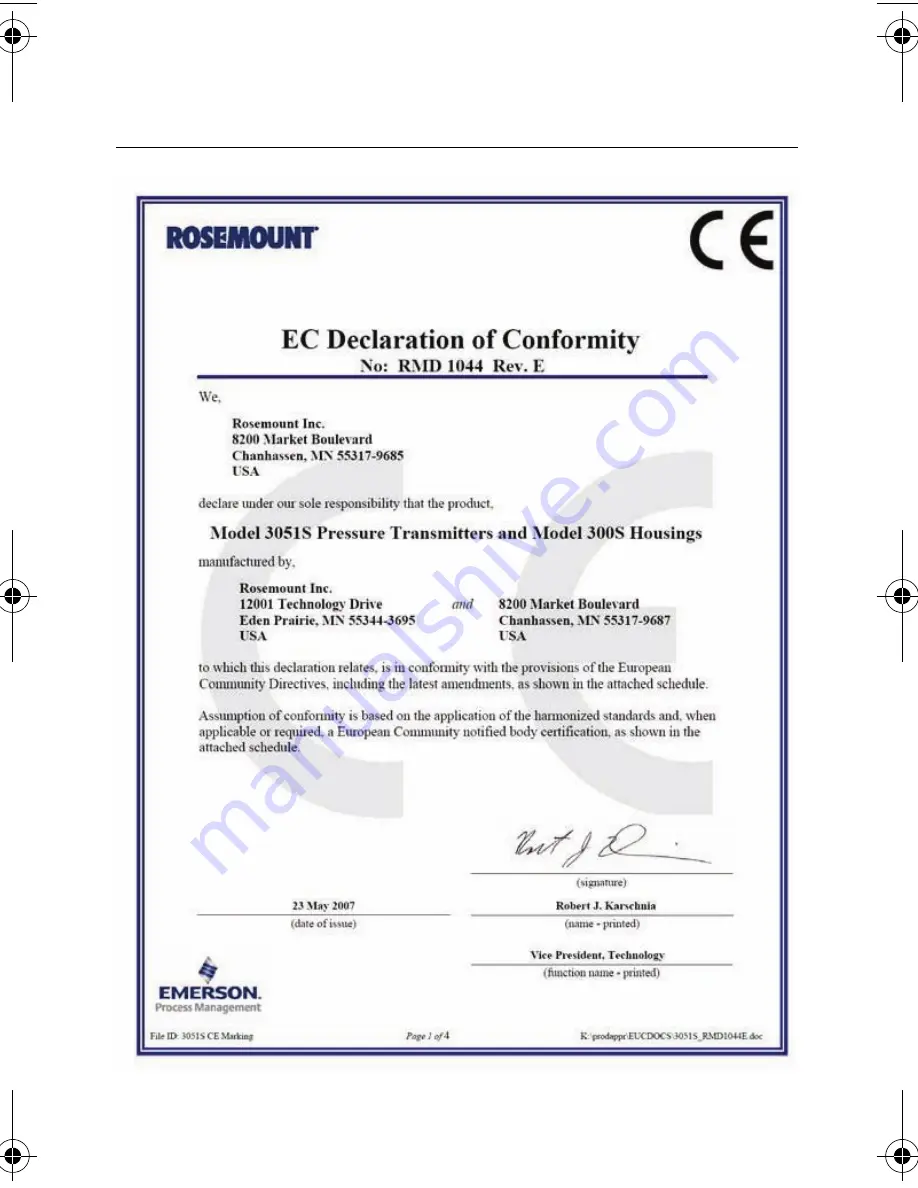 Emerson Rosemount 3051S Series Quick Installation Manual Download Page 32