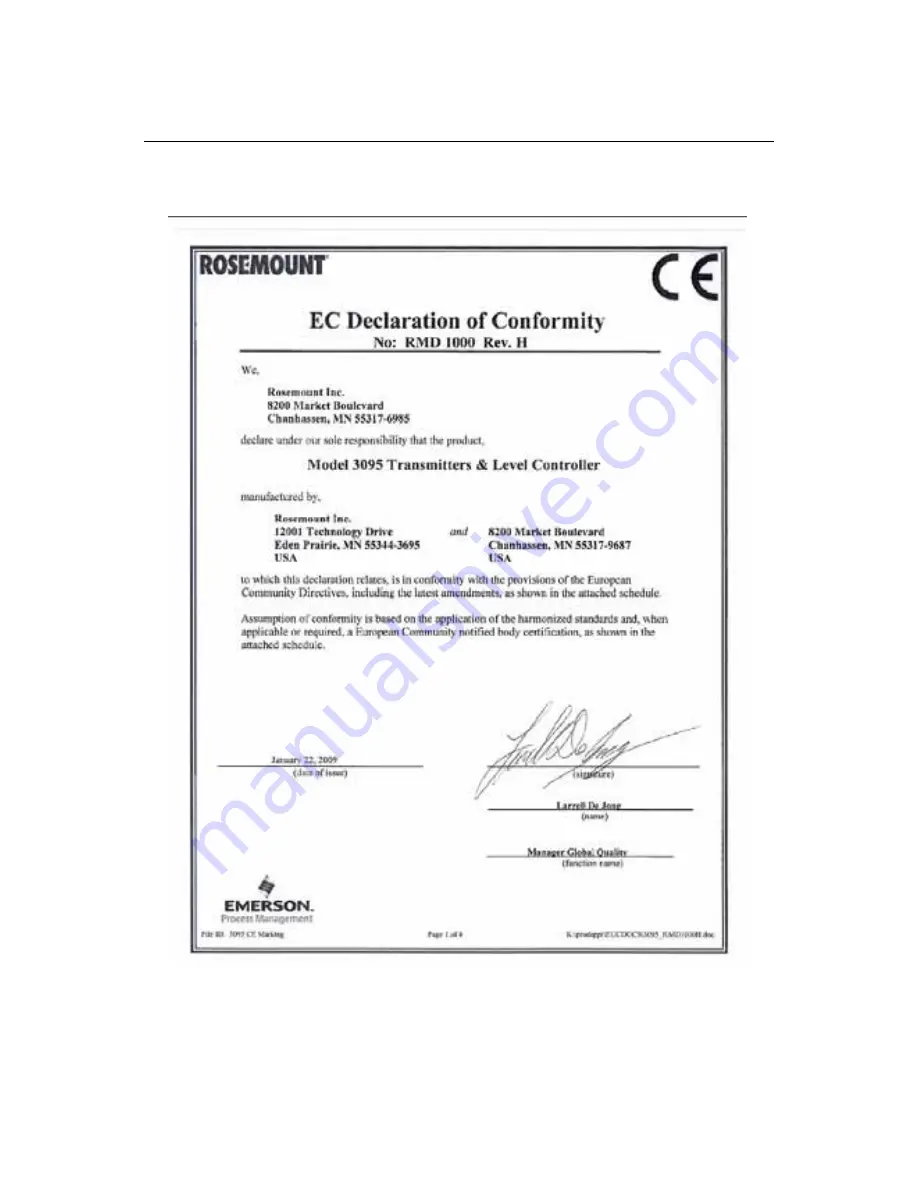 Emerson Rosemount 3095FB MultiVariable MODBUS Скачать руководство пользователя страница 14