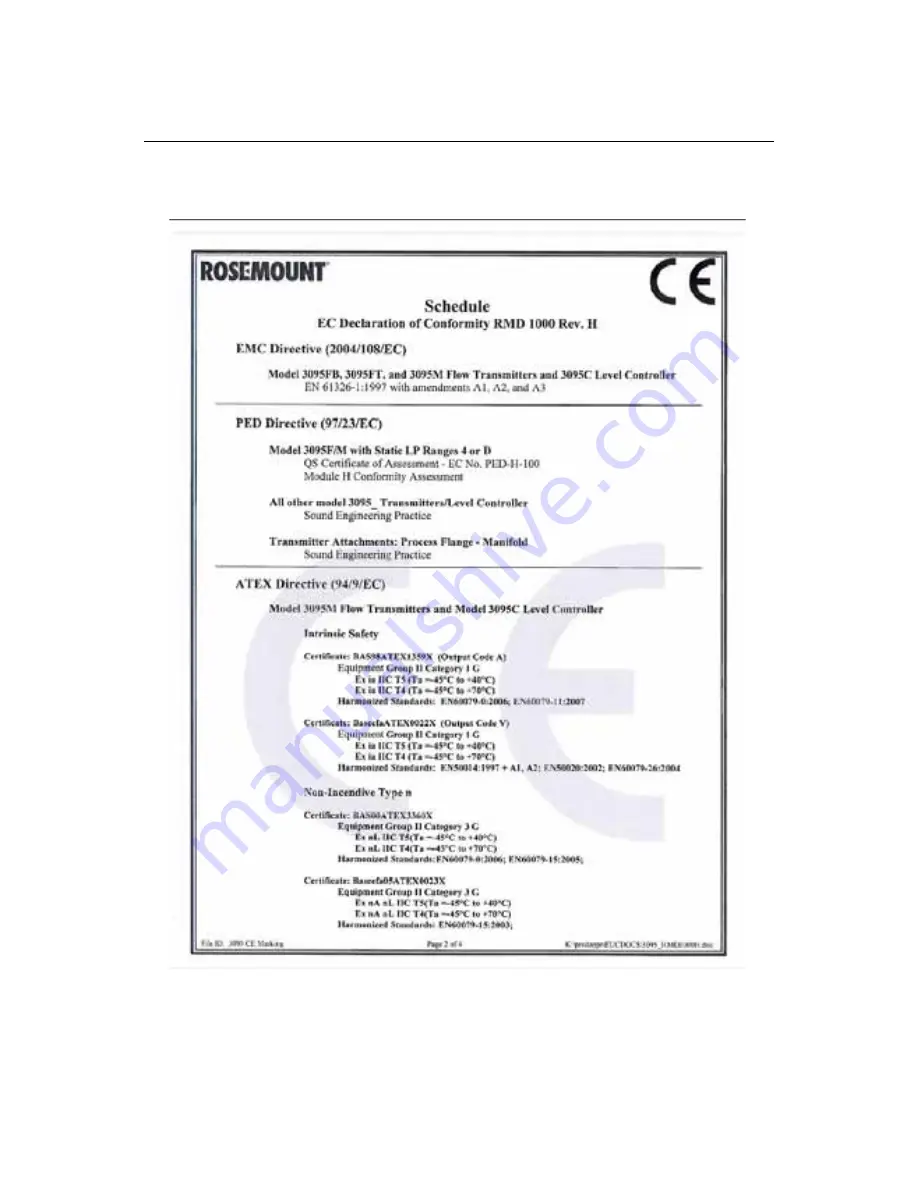 Emerson Rosemount 3095FB MultiVariable MODBUS Скачать руководство пользователя страница 15