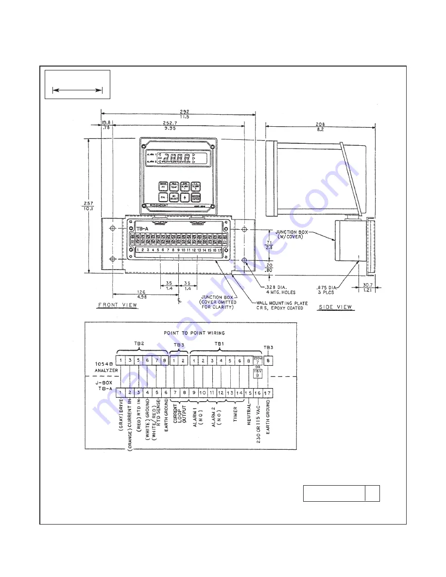 Emerson Rosemount Analytical 1054B C Instruction Manual Download Page 17