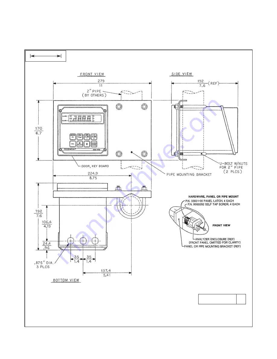 Emerson Rosemount Analytical 1054B C Instruction Manual Download Page 18