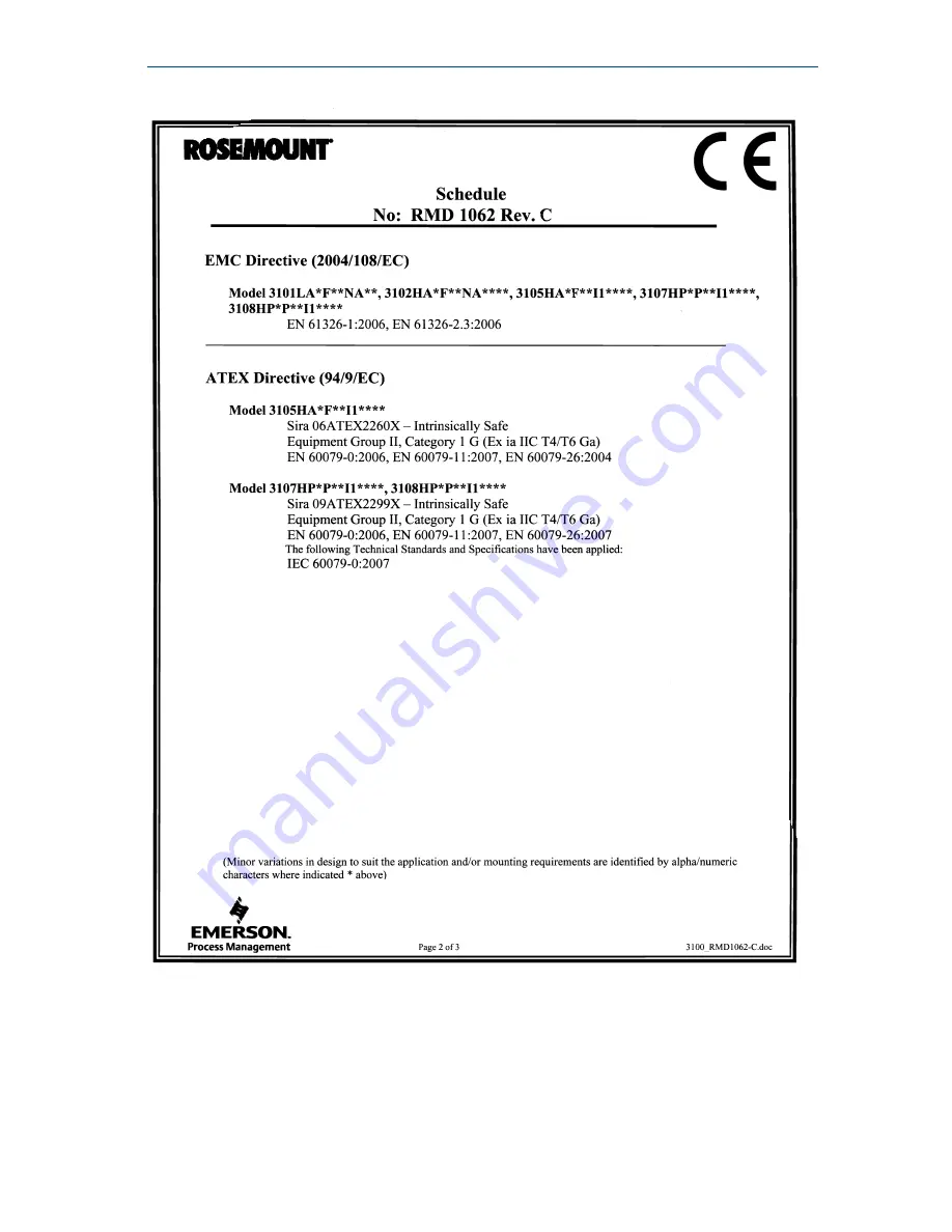 Emerson Rosemount Ultrasonic 3107 Quick Start Manual Download Page 25