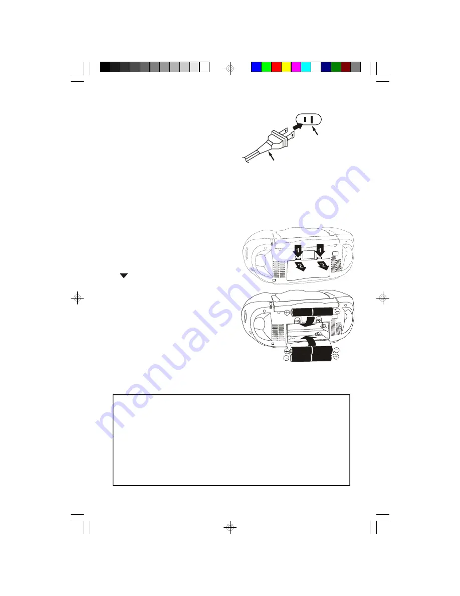 Emerson SpongeBob SquarePants SB260 Owner'S Manual Download Page 6