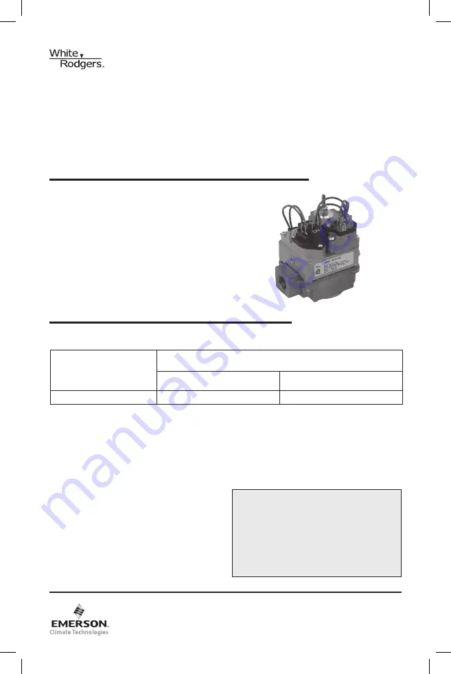 Emerson White Rodgers 36C94-303 Installation Instructions Manual Download Page 9